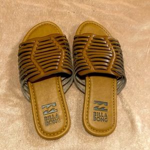 Billabong vegan leather sandals size 6